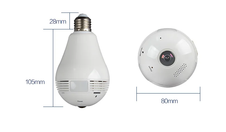 Новый escam вт qp135 тип лампы панорамный wi-fi ip-камеры 1 3-мегапиксельная h.264