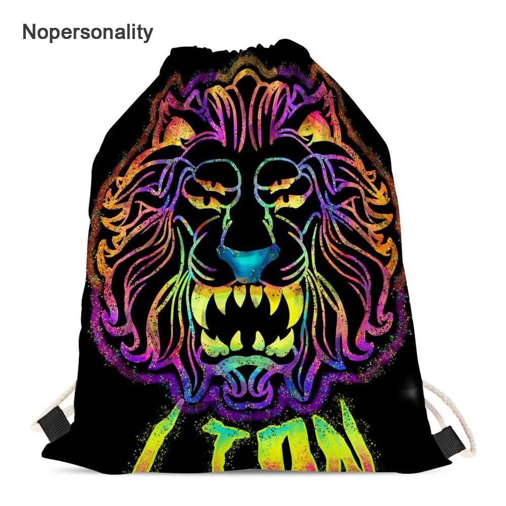 Nopersonality Neon Lion Print Drawstring Shoes Bag for Women Small Student Kids Girls Storage Backpack String Travel Bags
Nopersonality Neon Lion Print Drawstring Shoes Bag for Women Small Student Kids Girls Storage Backpack String Travel Bags