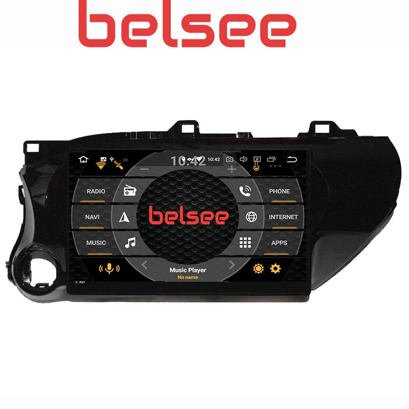 Магнитола Belsee с IPS экраном 10 1 дюйма восьмиядерным процессором ОЗУ 4 Гб Android 8 0
