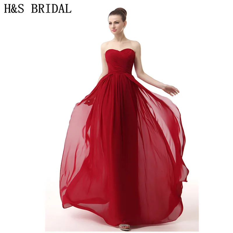 H&S BRIDAL Chiffon Sweetheart elegant evening gowns Red Cheap Evening Dresses Pleated Draped dresses party evening wear Long
H&S BRIDAL Chiffon Sweetheart elegant evening gowns Red Cheap Evening Dresses Pleated Draped dresses party evening wear Long