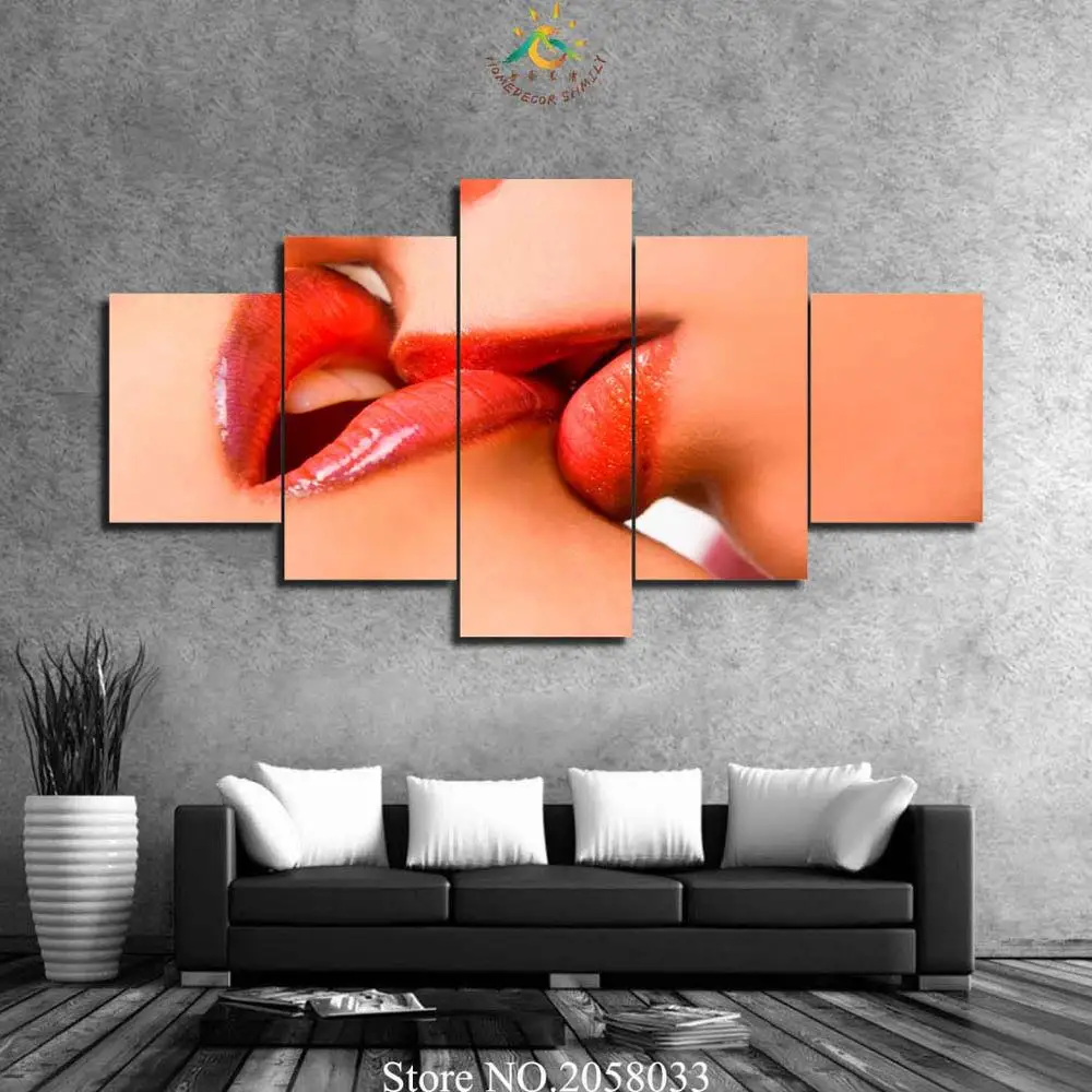 3-4-5 Pieces two red lips Pictures Painting Modern Home Decor Canvas Poster Living Room Wall Art Pictures HD Printed
3-4-5 Pieces two red lips Pictures Painting Modern Home Decor Canvas Poster Living Room Wall Art Pictures HD Printed