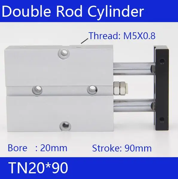 TN20*90 Free shipping 20mm Bore 90mm Stroke Compact Air Cylinders TN20X90-S Dual Action Air Pneumatic Cylinder
TN20*90 Free shipping 20mm Bore 90mm Stroke Compact Air Cylinders TN20X90-S Dual Action Air Pneumatic Cylinder