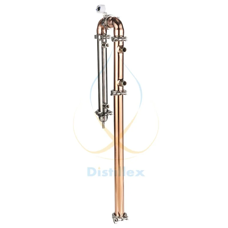 2" 51mm Copper Reflux tower, Distiller , Column for distillation 99.9% Red Copper
2" 51mm Copper Reflux tower, Distiller , Column for distillation 99.9% Red Copper