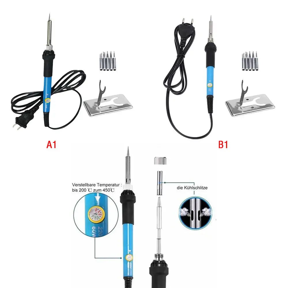 7pcs 806 Hot Adjustable Temperature Soldering Iron Internal Heating Type Thermostat Electric Iron
7pcs 806 Hot Adjustable Temperature Soldering Iron Internal Heating Type Thermostat Electric Iron