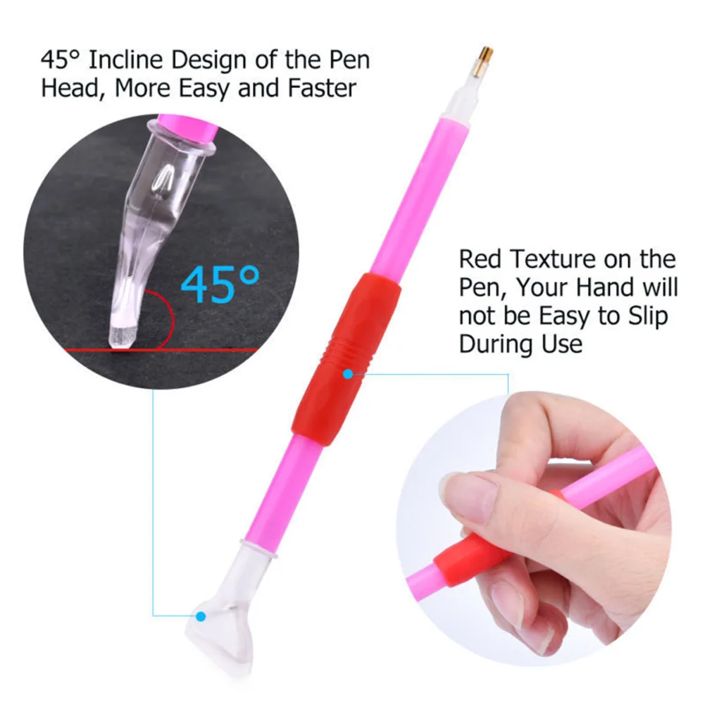 117pcs Sets Handcraft Embroidery Gift Diamond Painting Tool Storage Box LED Pen DIY 5D Cross Stitch Full Kit | Канцтовары для офиса