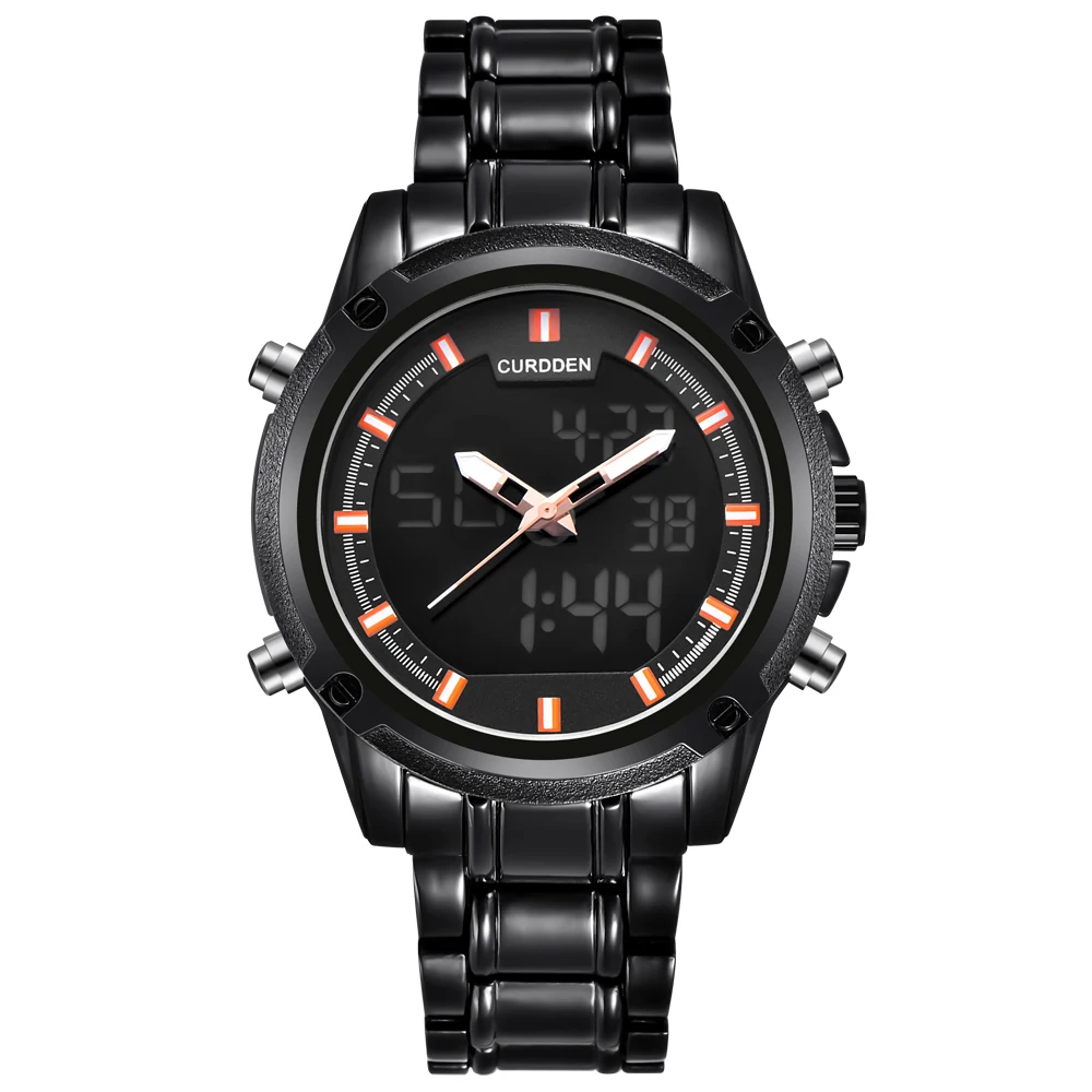 CURDDEN Brand Watches Mens Stainless Steel Waterproof Chronograph Business Watch Dual Time Designer Watches Relogio Masculino
CURDDEN Brand Watches Mens Stainless Steel Waterproof Chronograph Business Watch Dual Time Designer Watches Relogio Masculino