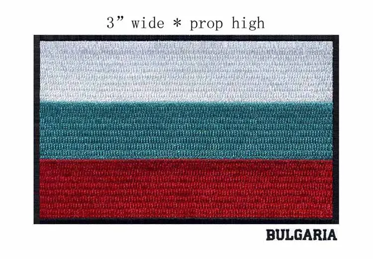 Bulgaria 3" wide embroidery flag patch patches for rectangle/white green red colors/peace and freedom
Bulgaria 3" wide embroidery flag patch patches for rectangle/white green red colors/peace and freedom