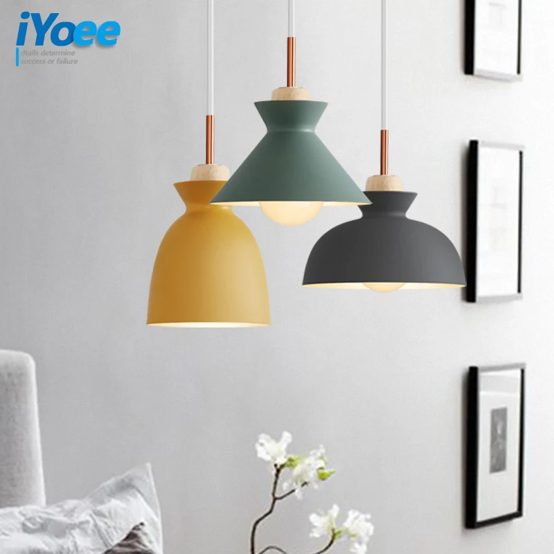 iYoee Nordic Pendant Lights Dining Room Pendant Lamps Colorful Restaurant Coffee Bedroom Lighting Iron+Solid Wood E27 Holder
iYoee Nordic Pendant Lights Dining Room Pendant Lamps Colorful Restaurant Coffee Bedroom Lighting Iron+Solid Wood E27 Holder