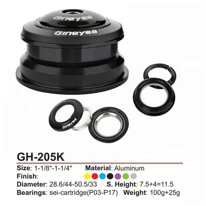 GH-205 44mm-50.6mm CNC bearing atx XTC MTB Giant Bicycle Headset special offer ciclismo pecas accessories black color
GH-205 44mm-50.6mm CNC bearing atx XTC MTB Giant Bicycle Headset special offer ciclismo pecas accessories black color