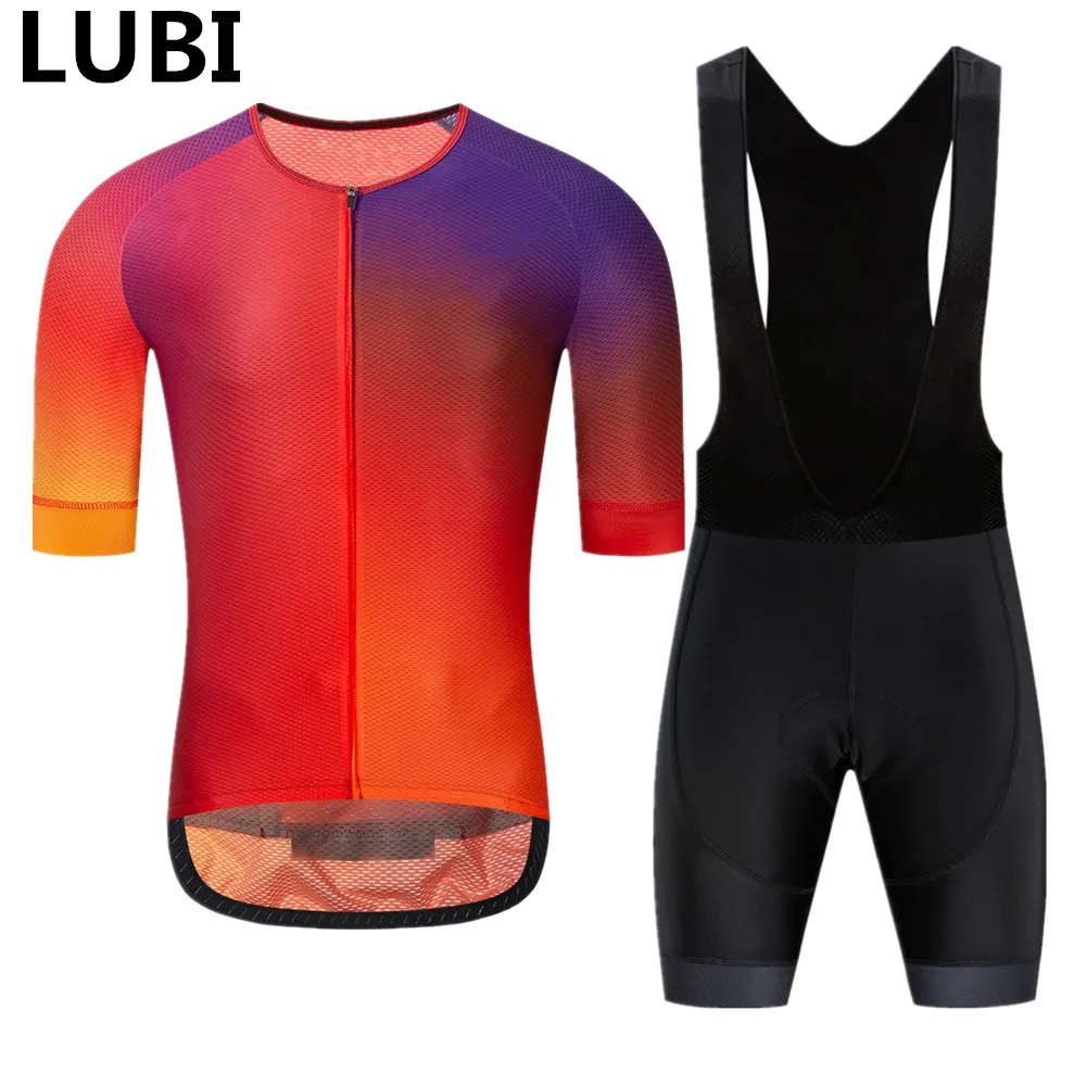 LUBI Men Cycling Set 5 Colors Summer Short Sleeve Jersey Wear High Density Sponge Pad MTB Clothes Kit Bike Clothing Road Suit
LUBI Men Cycling Set 5 Colors Summer Short Sleeve Jersey Wear High Density Sponge Pad MTB Clothes Kit Bike Clothing Road Suit