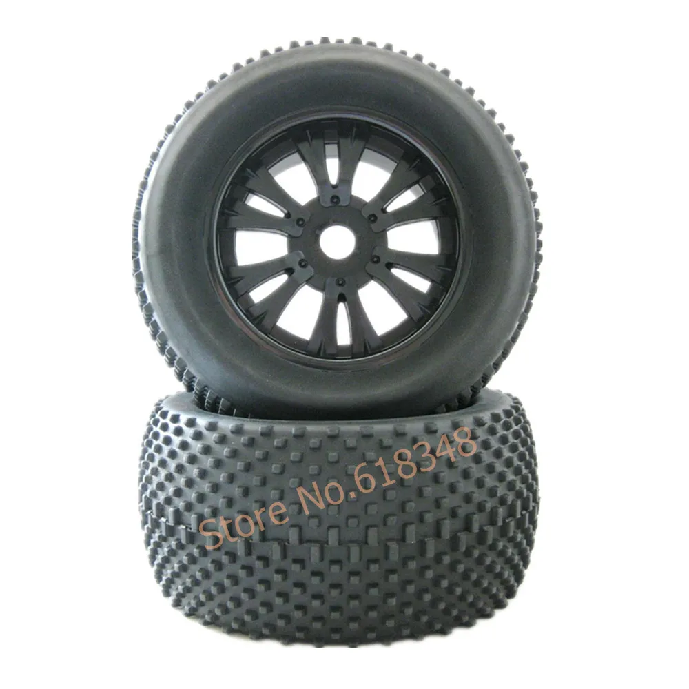 4Pcs/lot RC Rubber Sponge Type Diameter:140mm & Hexagon adapter:17mm For 1:8 HSP Baja Tyranno Off Road Monster Truck | Игрушки и
