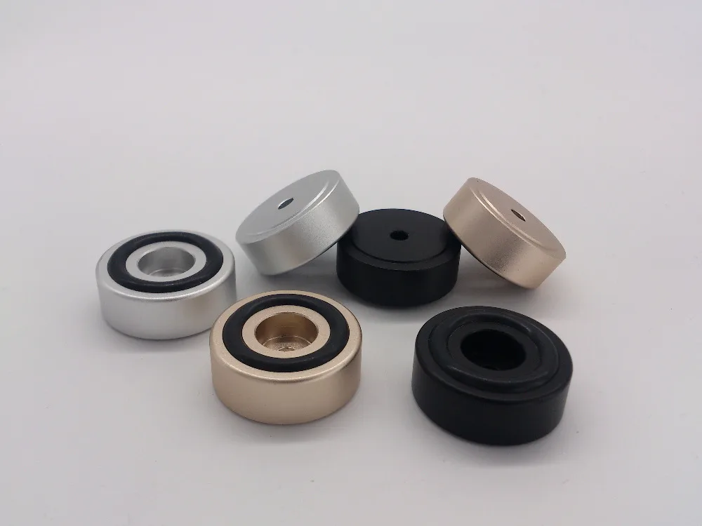 4pcs 30 *12mm Silver / Black / Gold Scrub Amplifier Speaker Aluminum Feet Spikes Computer Machine Pads Style B
4pcs 30 *12mm Silver / Black / Gold Scrub Amplifier Speaker Aluminum Feet Spikes Computer Machine Pads Style B
