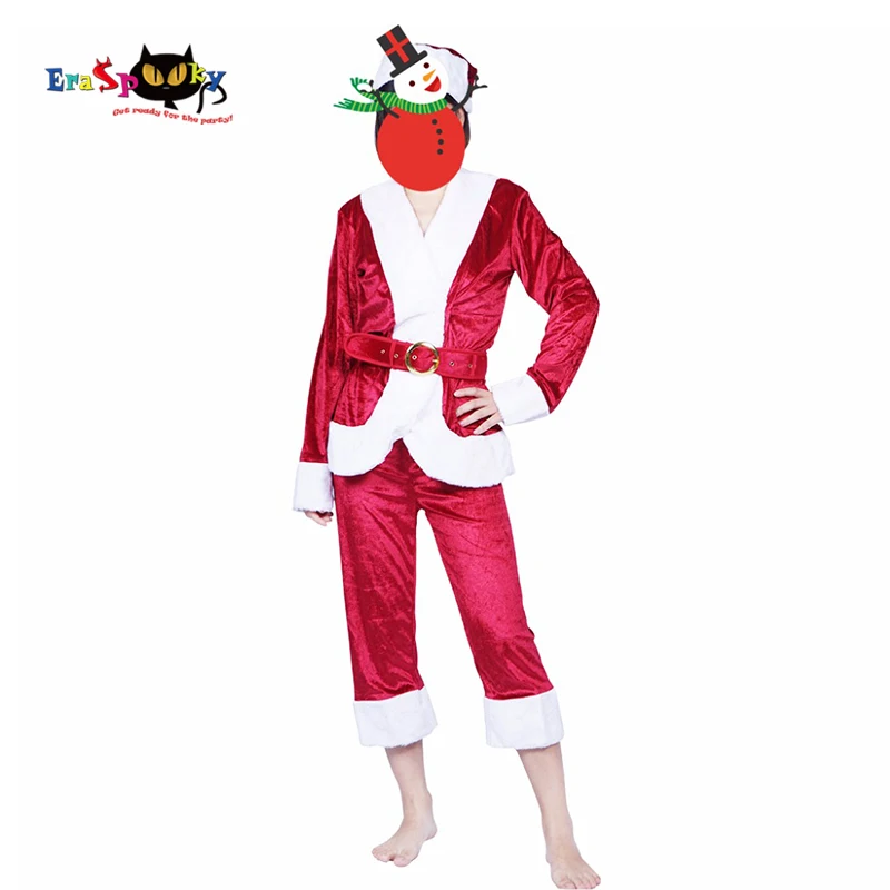 Eraspooky Red Santa Claus Cosplay Christmas Costume for women velvet Coat Pants Festival Carnival Party Outfit Santa Claus Hat
Eraspooky Red Santa Claus Cosplay Christmas Costume for women velvet Coat Pants Festival Carnival Party Outfit Santa Claus Hat