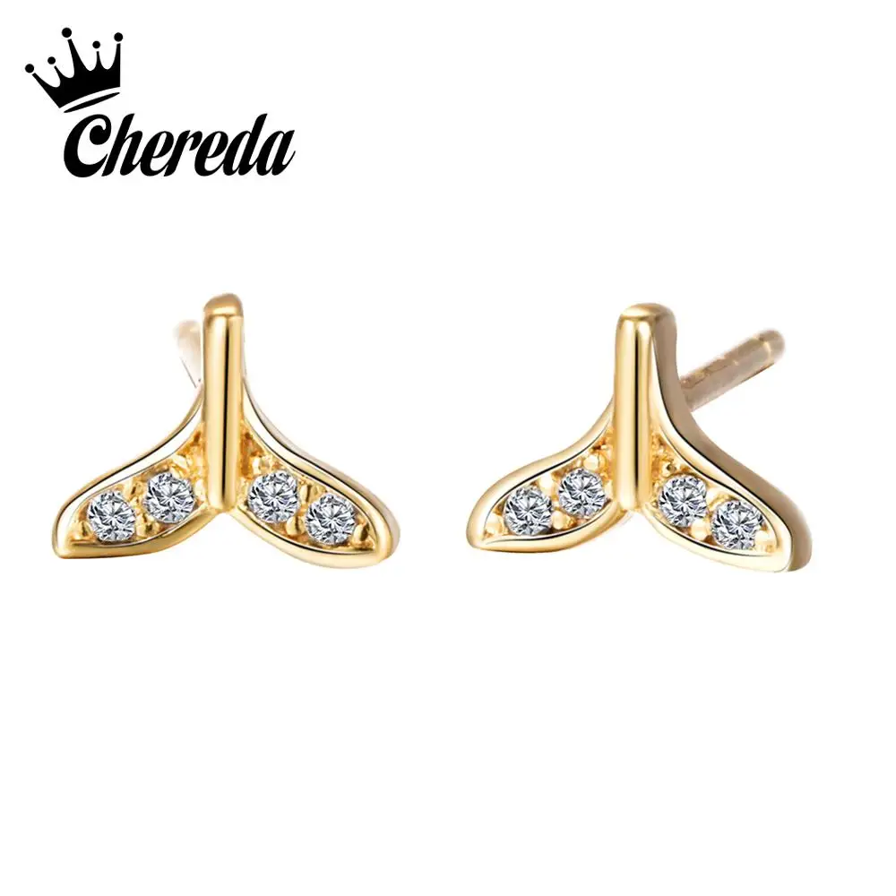 Chereda Golden Whale Tail Ear Studs Women Classic Earring Jewelry Creative Female Personality Stud Earrings
Chereda Golden Whale Tail Ear Studs Women Classic Earring Jewelry Creative Female Personality Stud Earrings