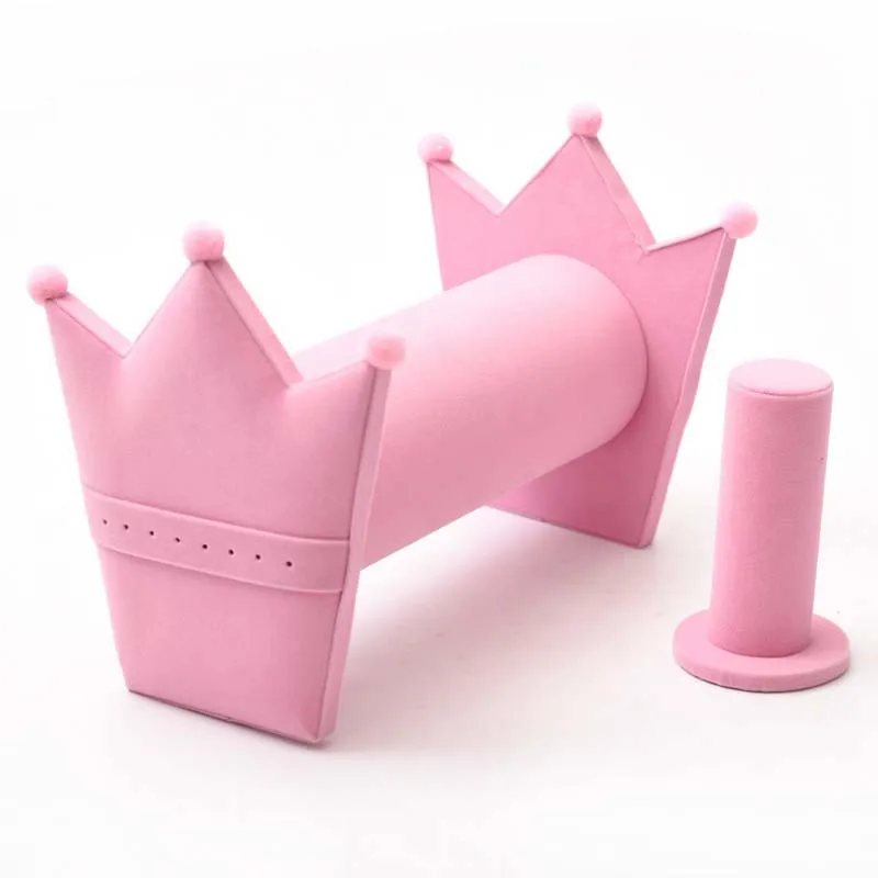Jewelry Hair Hoop Crown Display Frame Pluggable Earrings Stud Jewelry Watches Storage Shelf Rack