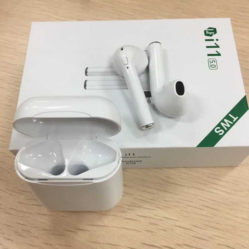 Лидер продаж i11 TWS мини беспроводные Bluetooth наушники-капельки со стерео Спортивная