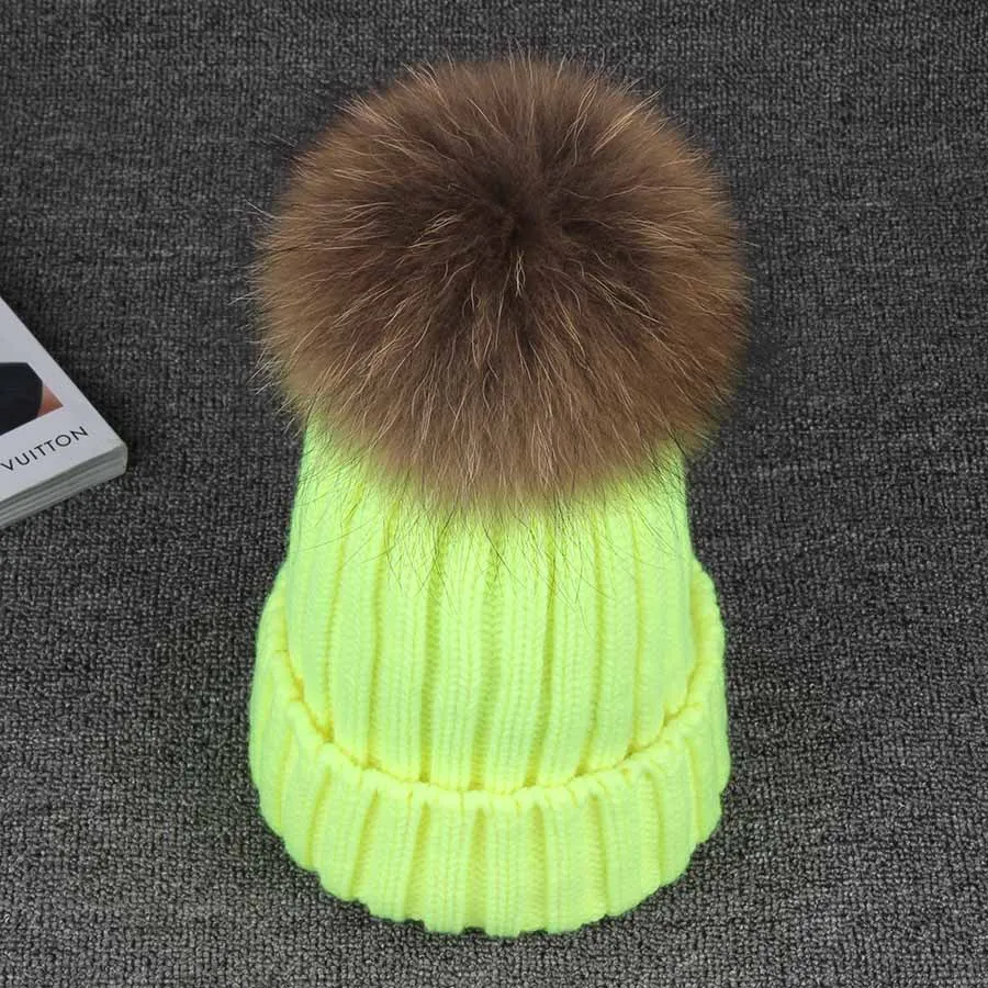 Winter Hat for Women Men Mink and Fox Fur Ball Cap Pom Poms Girl's Wool Hat Knitted Cotton Beanies Cap Brand New Thick Female
Winter Hat for Women Men Mink and Fox Fur Ball Cap Pom Poms Girl's Wool Hat Knitted Cotton Beanies Cap Brand New Thick Female