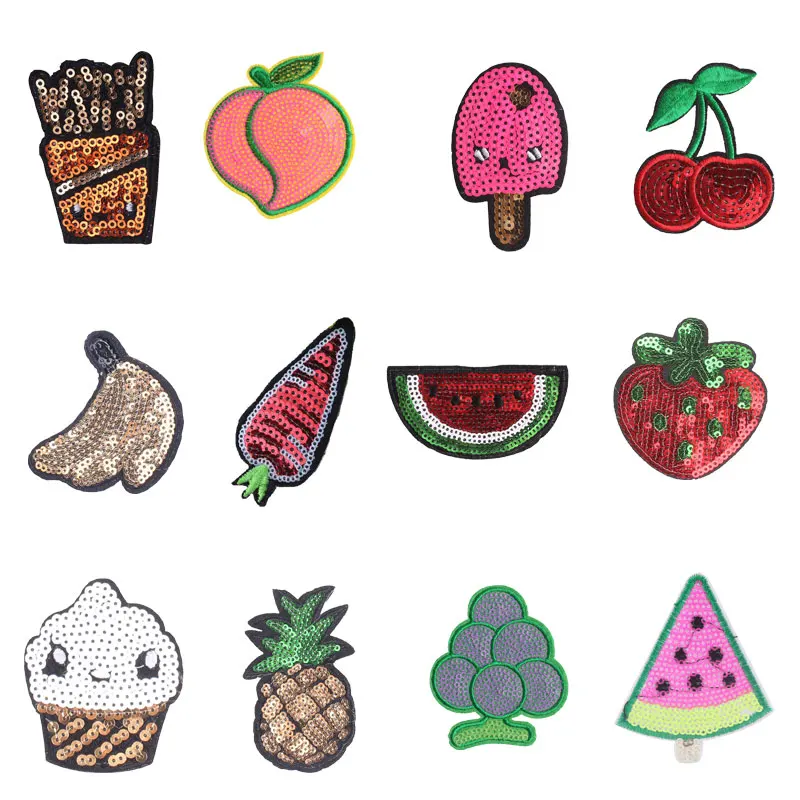 Snack Fruit Patches Flower Stickers Iron on Clothes Heat Transfer Applique Embroidered Applications Cloth Fabric Sequin Patches
Snack Fruit Patches Flower Stickers Iron on Clothes Heat Transfer Applique Embroidered Applications Cloth Fabric Sequin Patches