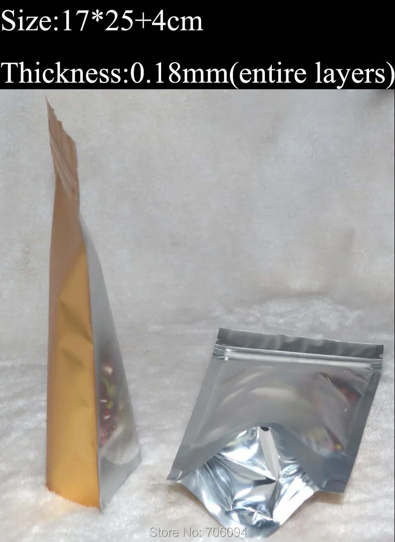 17x25 + 4 см/6,7 ''x 9,8'',200 шт./лот, чайный, кофейный пакет, прозрачный пакет из фольги с застежкой-молнией, Золотой металлический пакет с застежкой-молнией
17x25 + 4 см/6,7 ''x 9,8'',200 шт./лот, чайный, кофейный пакет, прозрачный пакет из фольги с застежкой-молнией, Золотой металлический пакет с застежкой-молнией