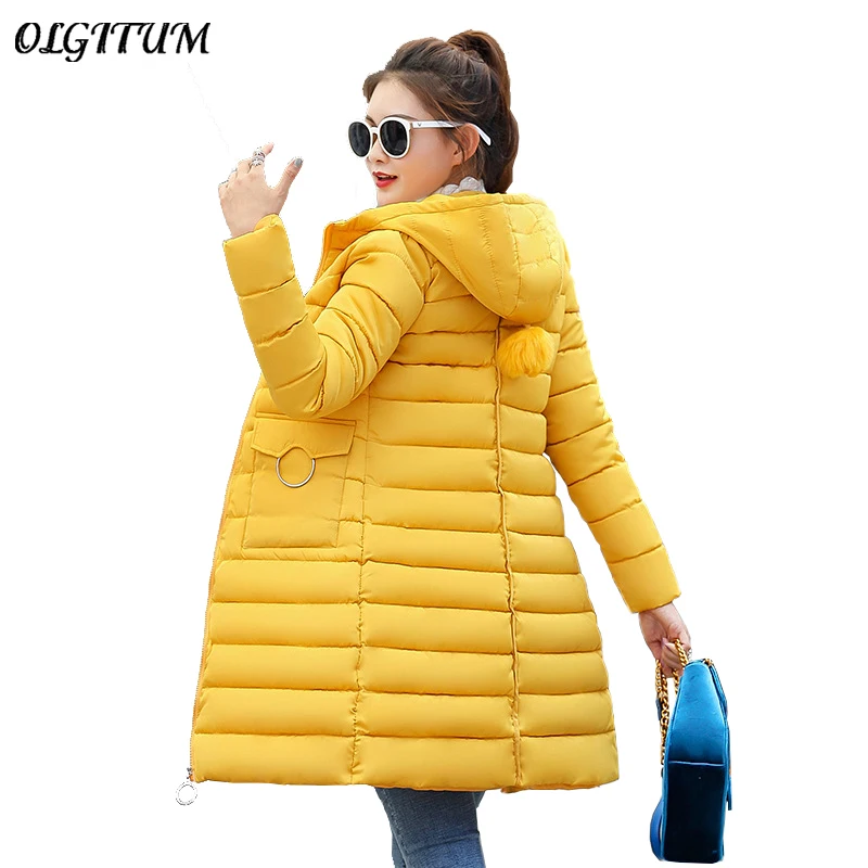 Winter New Down Cotton Coat Women Sweet Long Parka Double Pocket Designer Fashion Jacket Slim Hooded Winter Warm Loose Outwear
Winter New Down Cotton Coat Women Sweet Long Parka Double Pocket Designer Fashion Jacket Slim Hooded Winter Warm Loose Outwear