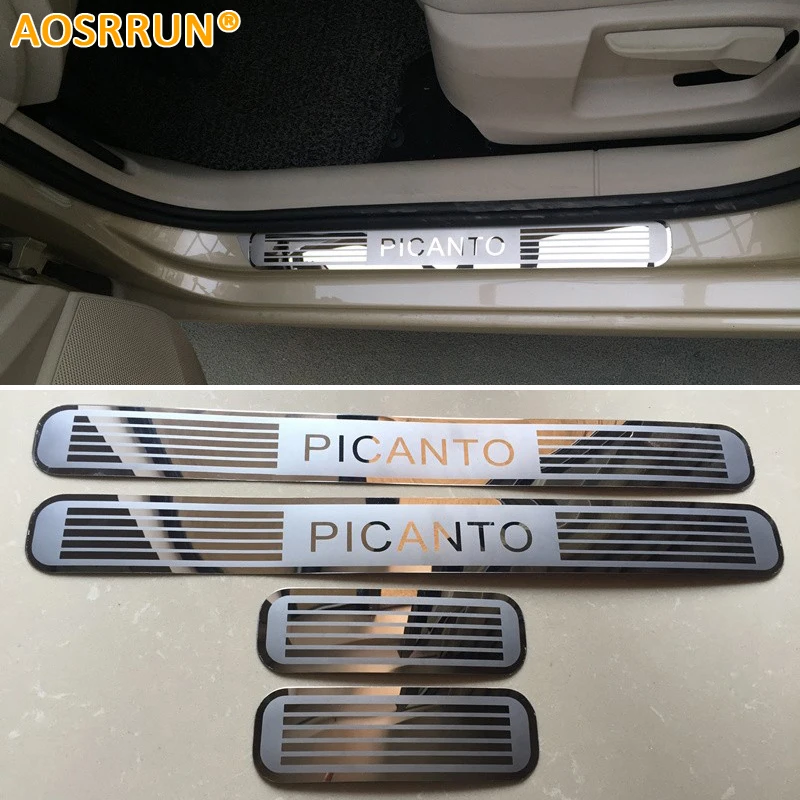 AOSRRUN Car accessories Stainless Steel Side Door Scuff Plate Door Sill Trim For Kia Picanto 2012 2013 2014 2015 2016
AOSRRUN Car accessories Stainless Steel Side Door Scuff Plate Door Sill Trim For Kia Picanto 2012 2013 2014 2015 2016