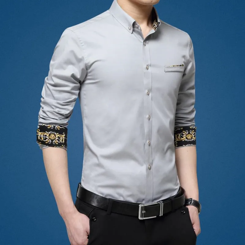 Nice New Autumn Fashion Brand Men Slim Men Long Sleeve Shirt Men Cotton Casual Men Shirt Social Large Size M-5XL
Nice New Autumn Fashion Brand Men Slim Men Long Sleeve Shirt Men Cotton Casual Men Shirt Social Large Size M-5XL