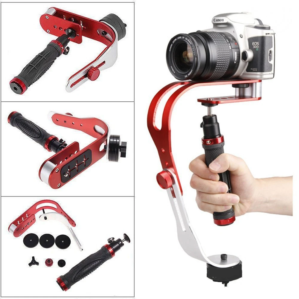 Digital Camera Stabilizer Alloy Aluminum Mini Handheld Video Steadicam Mobile DSLR 5DII Motion DV Steadicam for Gopro
Digital Camera Stabilizer Alloy Aluminum Mini Handheld Video Steadicam Mobile DSLR 5DII Motion DV Steadicam for Gopro