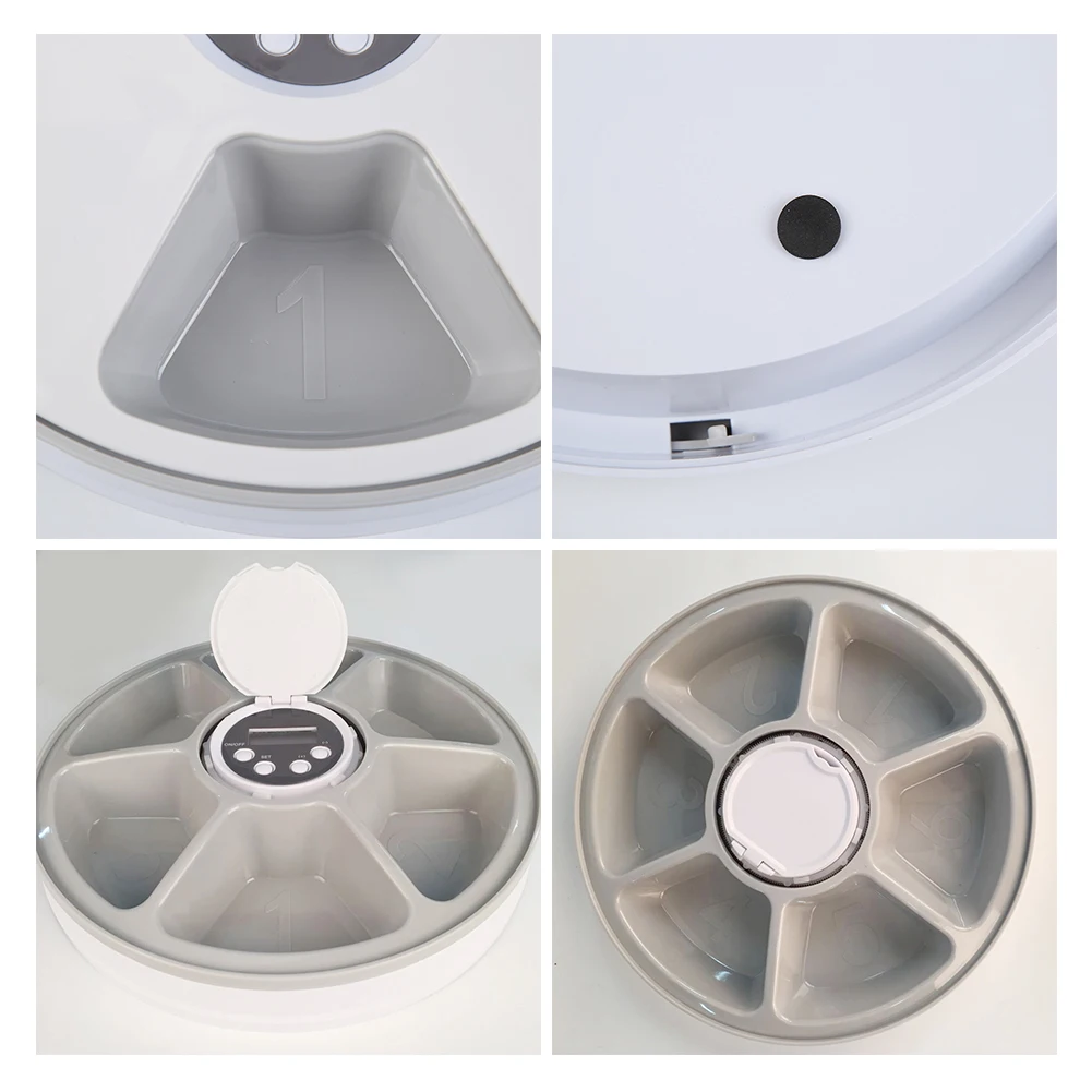 Automatic Pet Feeder Timing Feeder 6 Meals 6Grids Cat Dog Rabbit Electric Dry And Wet Food Dispenser 24 Hours Timer Pet Supplies
Automatic Pet Feeder Timing Feeder 6 Meals 6Grids Cat Dog Rabbit Electric Dry And Wet Food Dispenser 24 Hours Timer Pet Supplies