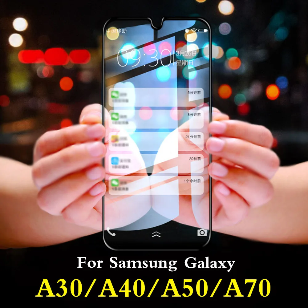 Защитное стекло для samsung a30 verre tremp защита экрана a40 a50 a70 закаленное galaxy a 30 40 50 70 sumsung