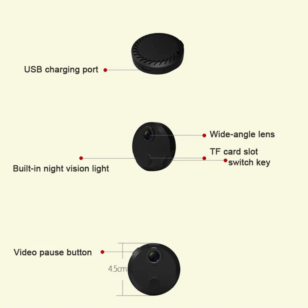 1080P WiFi Mini Camera Infrared IR Night Micro Camcorder CCTV Video Audio Recorder Security Remote Monitor Body Cam DV
1080P WiFi Mini Camera Infrared IR Night Micro Camcorder CCTV Video Audio Recorder Security Remote Monitor Body Cam DV