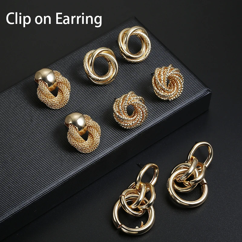 Hot Sale ZA Metal Maxi Statement Vintage Clip on Earrings Without Piercing for Women Fashion Earrings Party Gift Bijoux Jewelry
Hot Sale ZA Metal Maxi Statement Vintage Clip on Earrings Without Piercing for Women Fashion Earrings Party Gift Bijoux Jewelry
