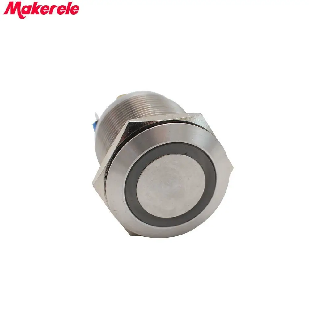 22mm AC220V Green LED Latching Stainless Steel Push Button Switch 1NO 1NC IP67 Makerele
22mm AC220V Green LED Latching Stainless Steel Push Button Switch 1NO 1NC IP67 Makerele
