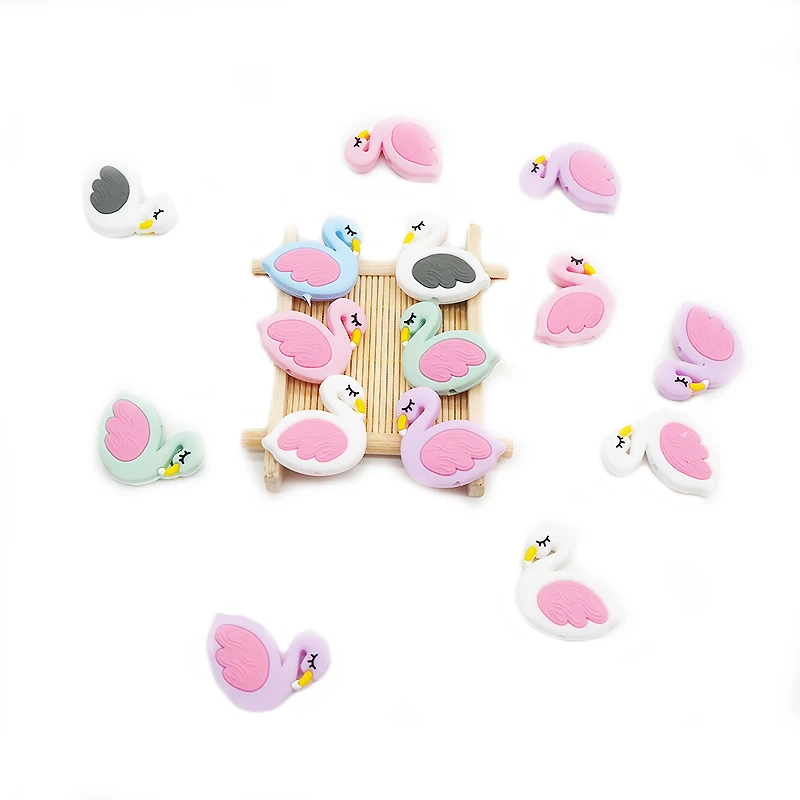 Chenkai 50PCS Silicone Mini Flamingo Teether Beads Baby Food Grade Teething BPA Free For Baby Soothing Pacifier Clip Accessories
Chenkai 50PCS Silicone Mini Flamingo Teether Beads Baby Food Grade Teething BPA Free For Baby Soothing Pacifier Clip Accessories