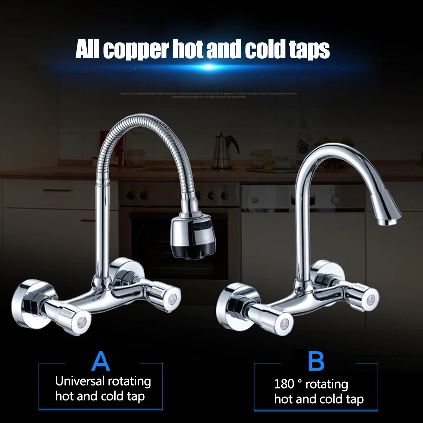 1pc All Copper Kitchen Mixer Cold and Hot Tap double Hole Water Tap Kitchen Hot and Cold Water tap
1pc All Copper Kitchen Mixer Cold and Hot Tap double Hole Water Tap Kitchen Hot and Cold Water tap