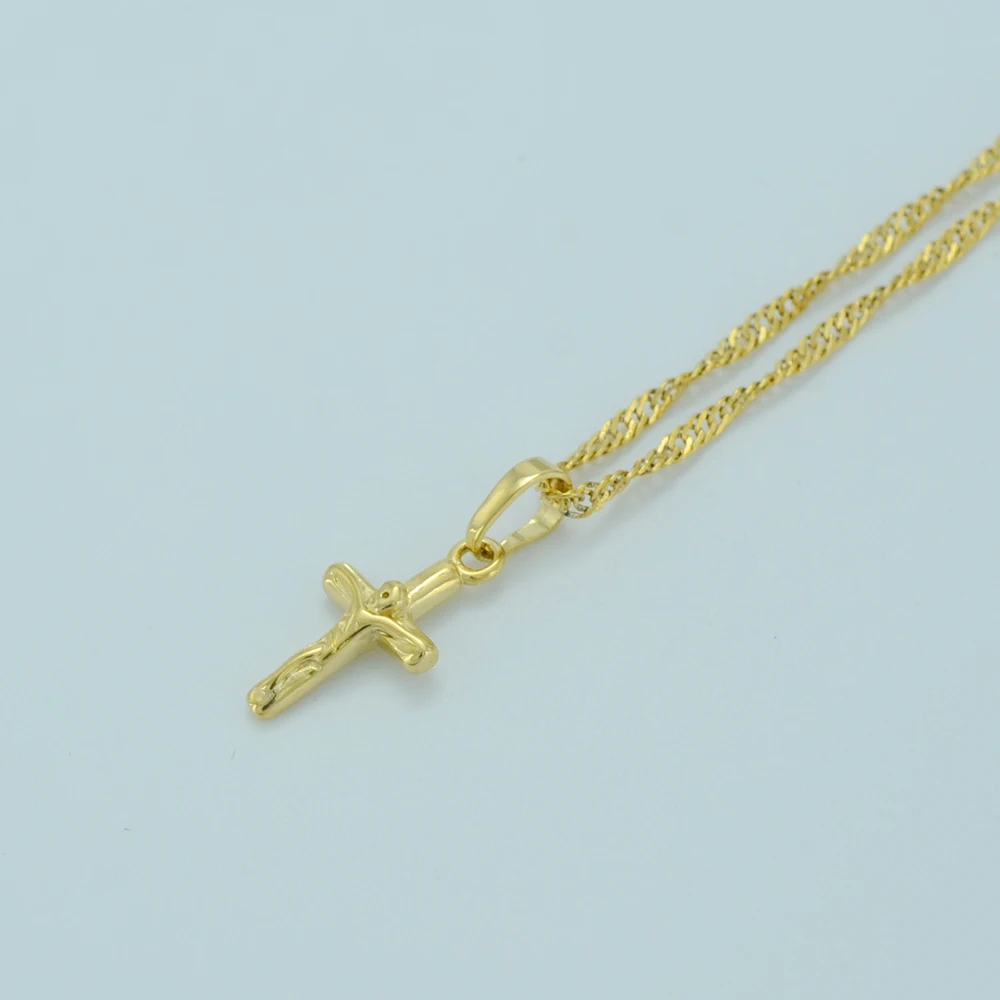 Ожерелья кресты Anniyo для женщин подвески цепочка с кулоном золотого цвета