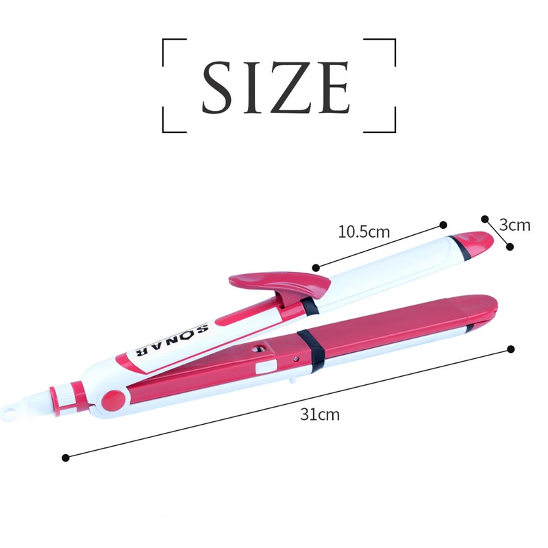 3 in 1 Electric Hair Curler Straightener Corn Plate Hair Styling Tool Ceramic Corrugated Hair Curling Iron Flat Iron Crimper S42
3 in 1 Electric Hair Curler Straightener Corn Plate Hair Styling Tool Ceramic Corrugated Hair Curling Iron Flat Iron Crimper S42