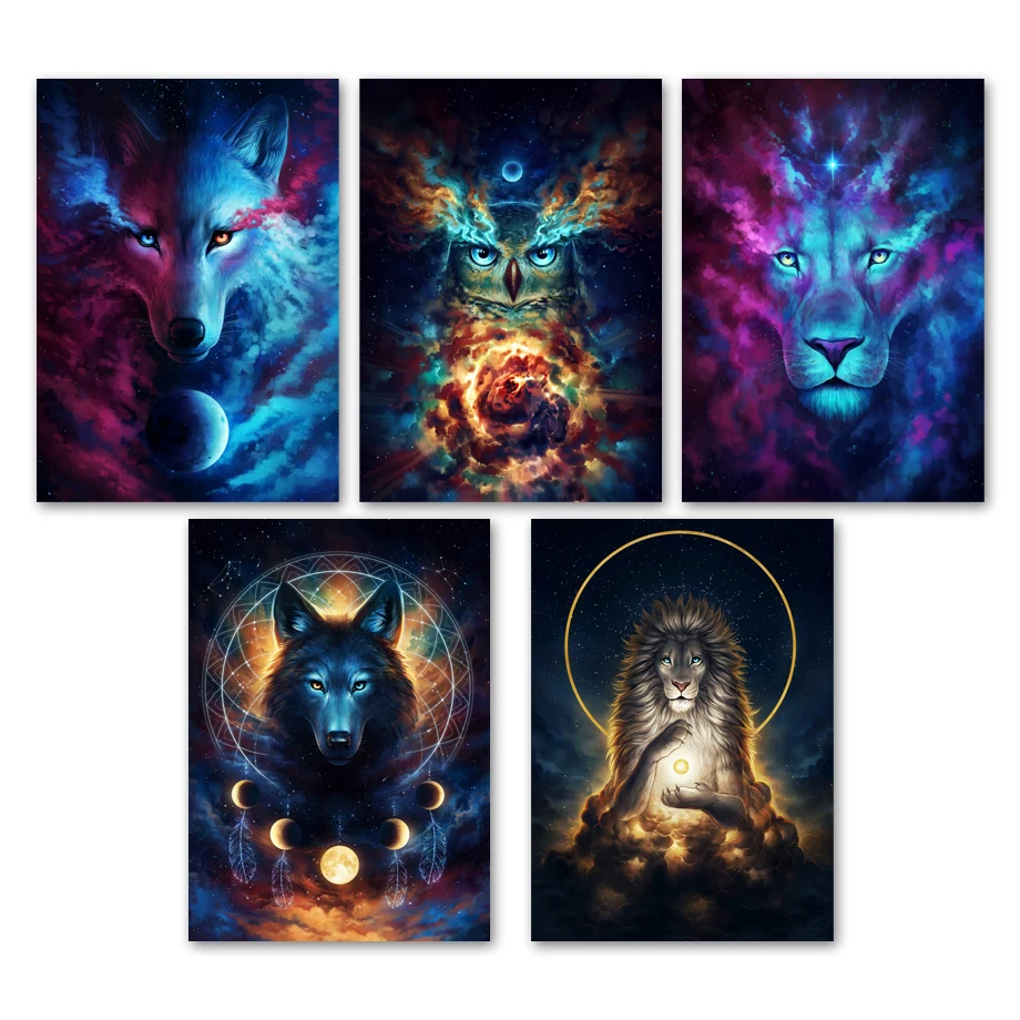 Abstract Animal Lion Owl Wolf Galaxy Wall Art Canvas Painting Nordic Posters And Prints Wall Pictures For Living Room Home Decor
Abstract Animal Lion Owl Wolf Galaxy Wall Art Canvas Painting Nordic Posters And Prints Wall Pictures For Living Room Home Decor
