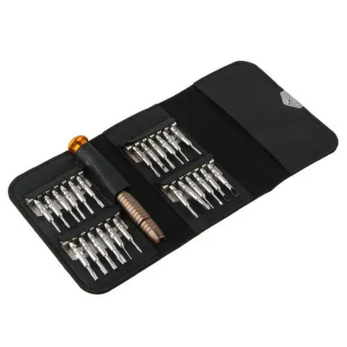 25 in One Multi-function Leather Case Manual Screwdriver Bit Combination Set Mobile Phone Notebook Disassemble Repair Tool
25 in One Multi-function Leather Case Manual Screwdriver Bit Combination Set Mobile Phone Notebook Disassemble Repair Tool