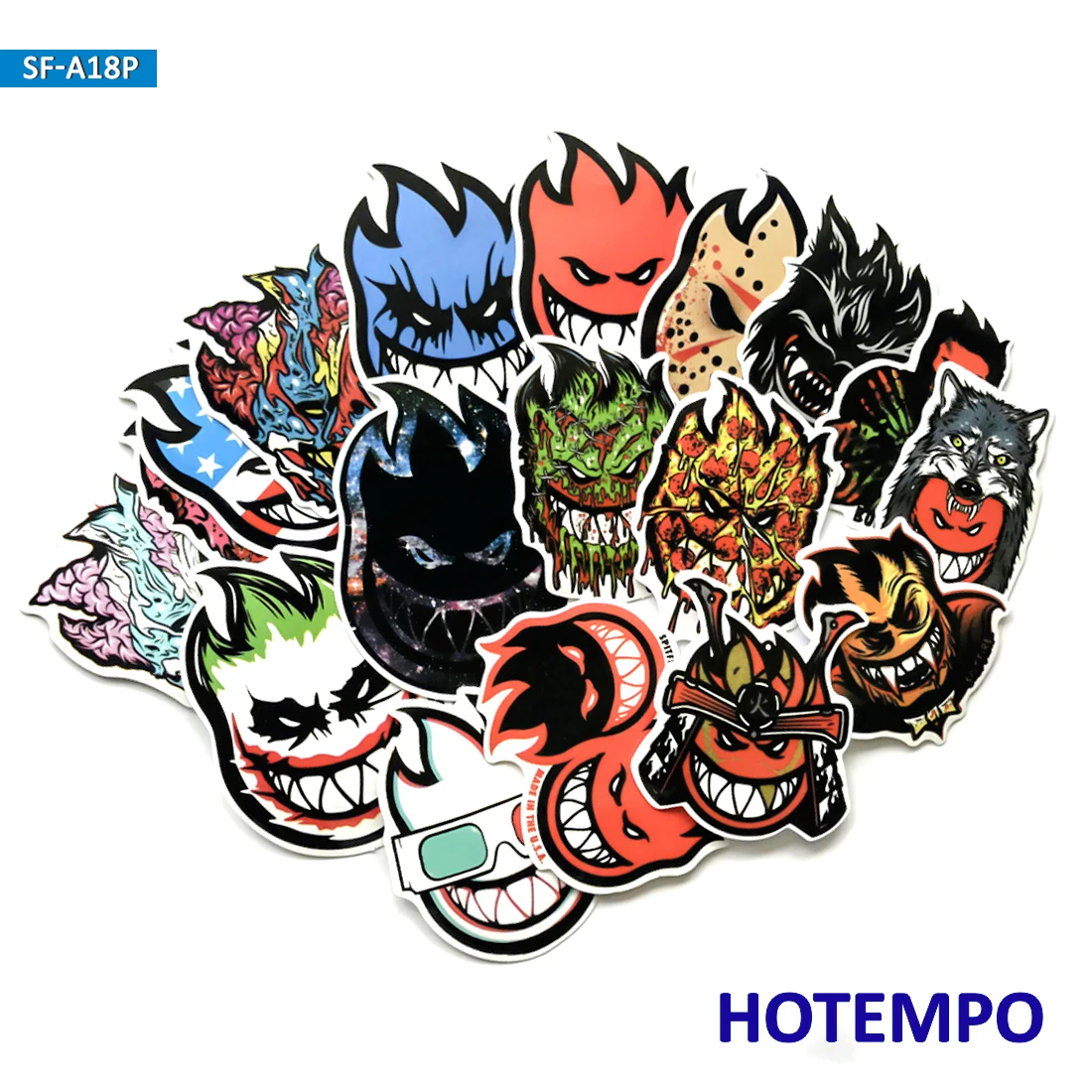18pcs PVC Waterproof Funny Spitfire Style Stickers for Mobile Phone Laptop Luggage Case Skateboard Fixed Gear Bike Car Stickers
18pcs PVC Waterproof Funny Spitfire Style Stickers for Mobile Phone Laptop Luggage Case Skateboard Fixed Gear Bike Car Stickers