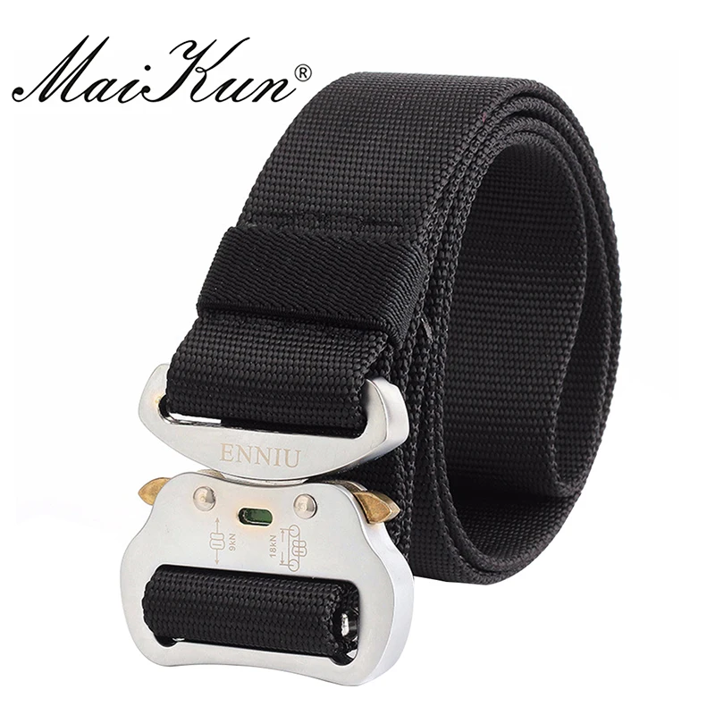 Maikun Nylon Belts for Men Military Tactical Outdoor Men's Belt Male Metal Buckle Belt Male 4.2CM
Maikun Nylon Belts for Men Military Tactical Outdoor Men's Belt Male Metal Buckle Belt Male 4.2CM