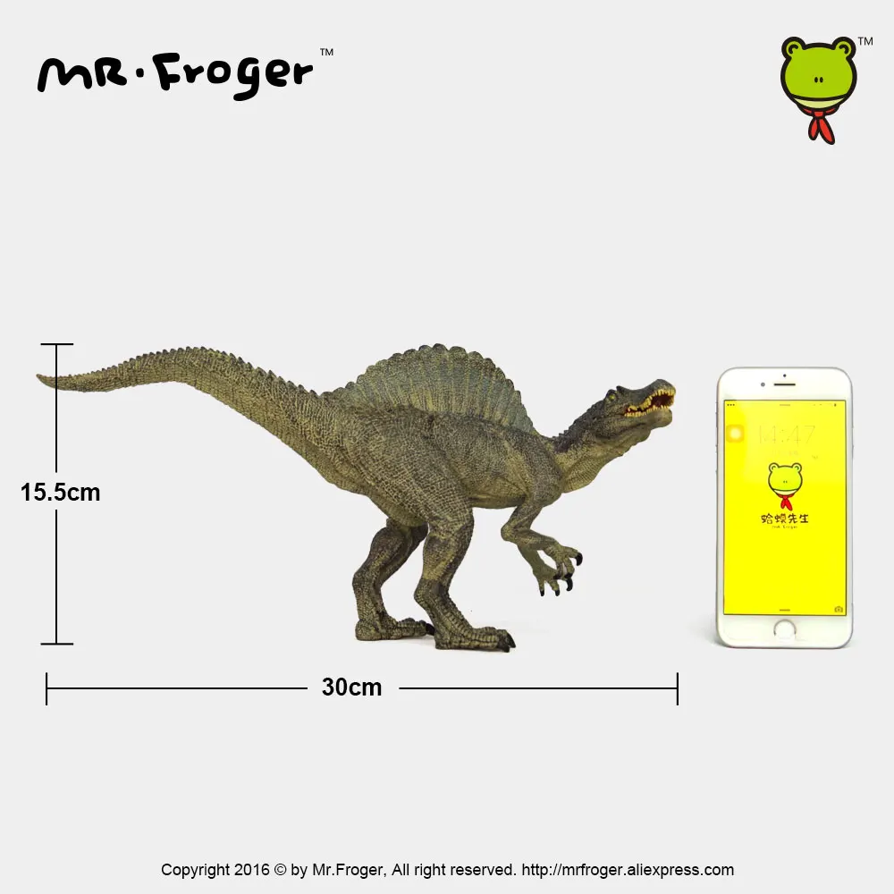 Mr.Froger Spinosaurus Movable Dinosaur Realistic fine Toys Animal Jurassic Children gifts Ancient Animals Toy Model Decoration
Mr.Froger Spinosaurus Movable Dinosaur Realistic fine Toys Animal Jurassic Children gifts Ancient Animals Toy Model Decoration