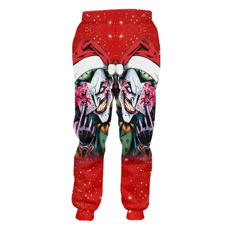 UJWI Winter Man New Large Size Leisure Christmas Hat 3D Printed Pants Horrible Clown Hip Hop Men's Wholesale Sweatpants
UJWI Winter Man New Large Size Leisure Christmas Hat 3D Printed Pants Horrible Clown Hip Hop Men's Wholesale Sweatpants