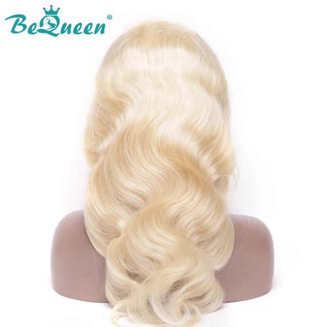 Парики BeQueen Hair 13*6 передние парики из человеческих волос на сетке 613 # светлые