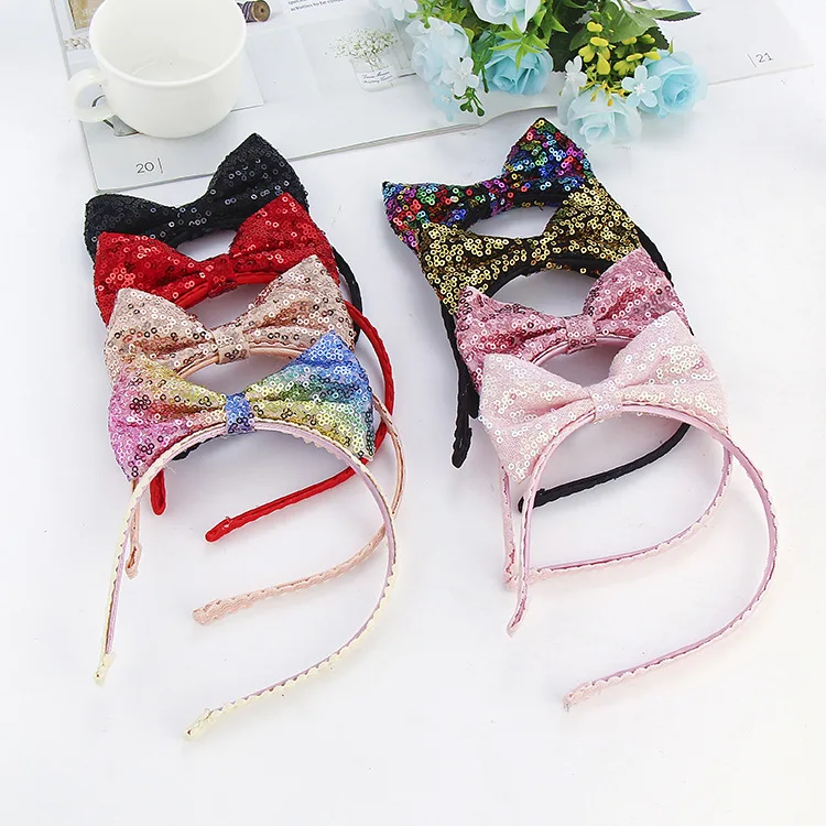 Children's hair accessories headdress cute cartoon bow rabbit ears sequins girls headband
Children's hair accessories headdress cute cartoon bow rabbit ears sequins girls headband