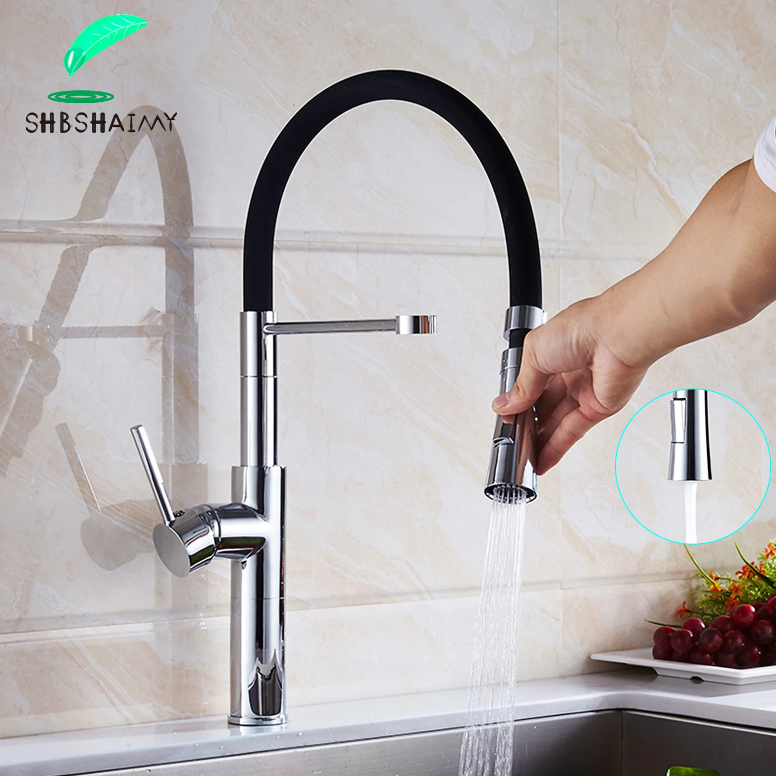 Pull Down Kitchen Faucet Multi-colored Deck Mounted 360 Rotation Kitchen Sink Crane Single Handle Hole Hot Cold Water Mixer Tap
Pull Down Kitchen Faucet Multi-colored Deck Mounted 360 Rotation Kitchen Sink Crane Single Handle Hole Hot Cold Water Mixer Tap