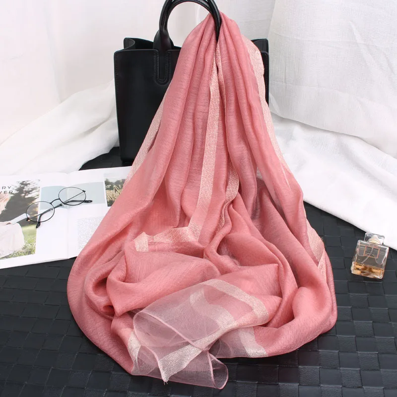 1pc 195x70cm Silk Cotton Scarf Shawl Wrap Solid Color Golden Strip 8 Colors Choosing CN03
1pc 195x70cm Silk Cotton Scarf Shawl Wrap Solid Color Golden Strip 8 Colors Choosing CN03