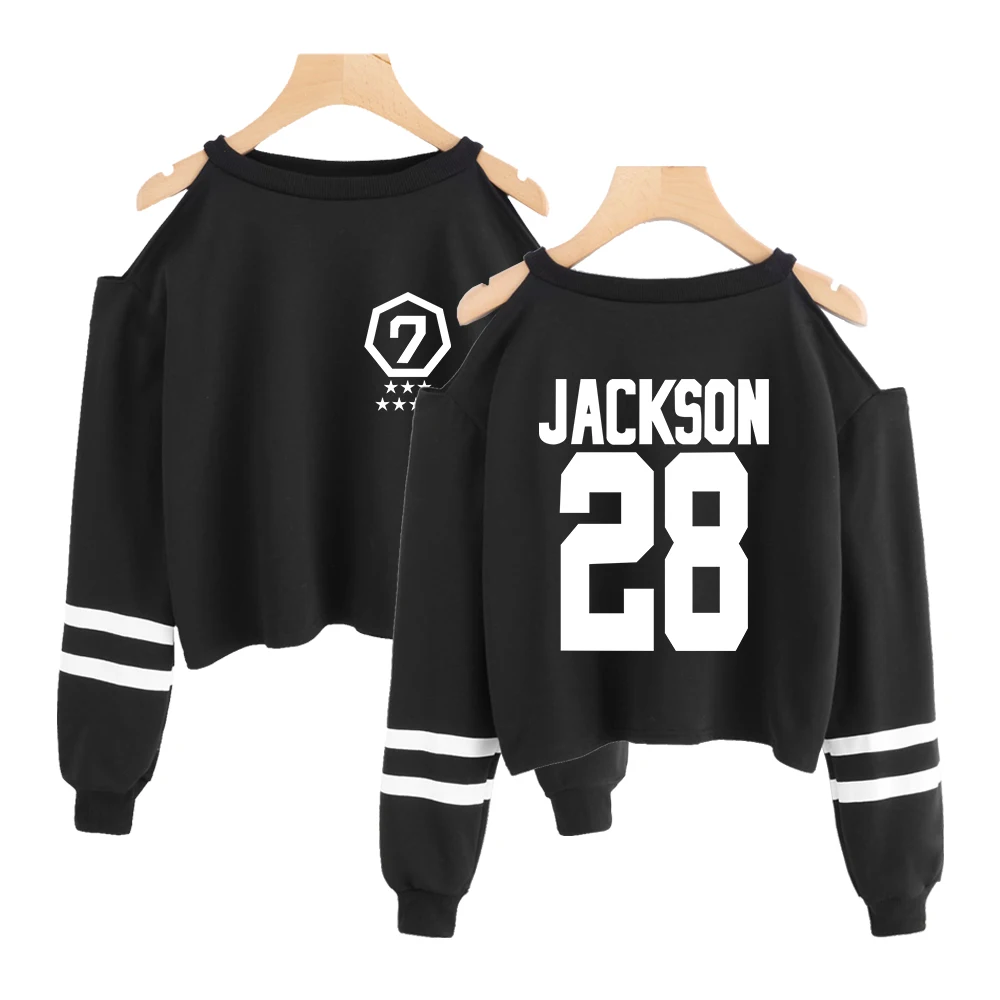 got7 2019 off shoulder crop korean style kpop summer top long Sleeve women clothes streetwear Street harajuku fashion
got7 2019 off shoulder crop korean style kpop summer top long Sleeve women clothes streetwear Street harajuku fashion