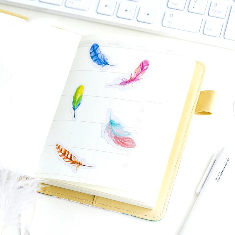 45pcs Cute Feathers Shape Stickers Diary Paper Label Stickers Novelty DIY Scrapbooking Photo Album Decorative Stickers
45pcs Cute Feathers Shape Stickers Diary Paper Label Stickers Novelty DIY Scrapbooking Photo Album Decorative Stickers