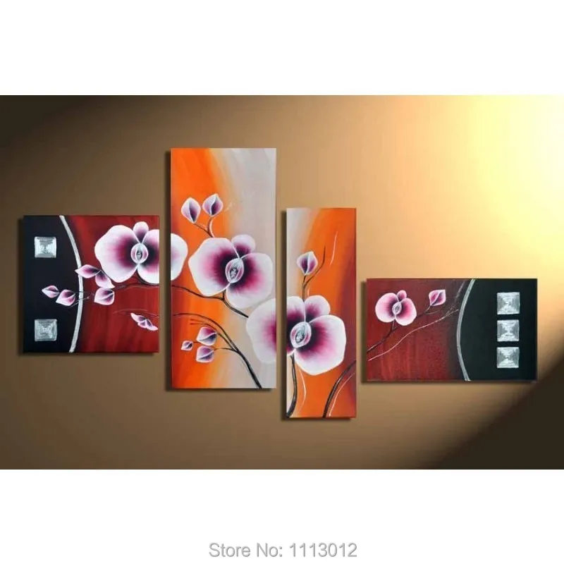 100% Hand Painted Red Yellow Flower Oil Painting On Canvas 4 Pcs Sets Abstract Home Modern Wall Art Decor For Living Room Sale
100% Hand Painted Red Yellow Flower Oil Painting On Canvas 4 Pcs Sets Abstract Home Modern Wall Art Decor For Living Room Sale