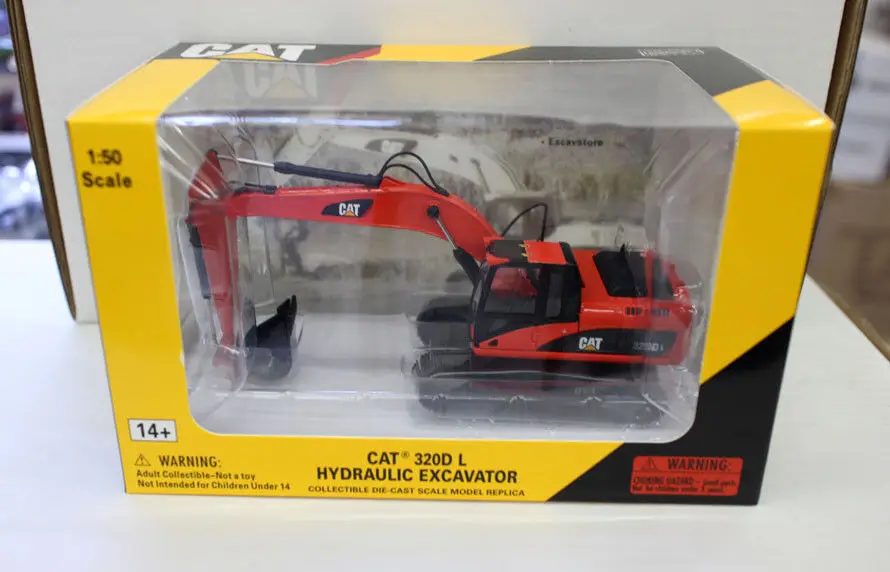 Специальный цвет! Гидравлический экскаватор Norscot 55214 Cat 320D L металлические весы 1/50